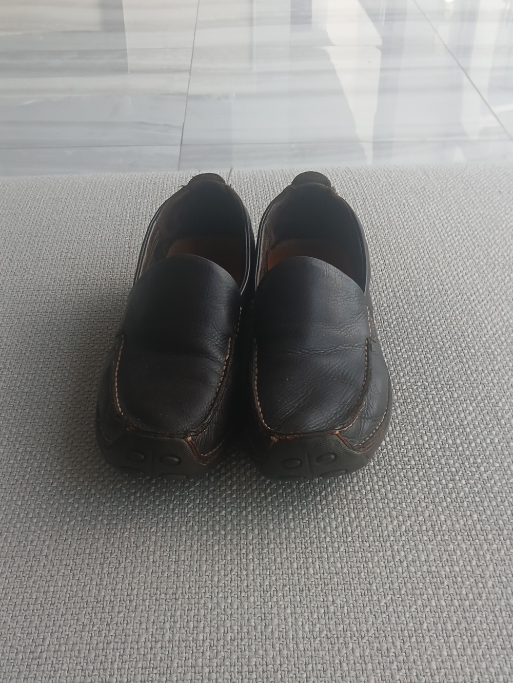 Cole Haan Men’s Brown Leather Slip-On Loafers
